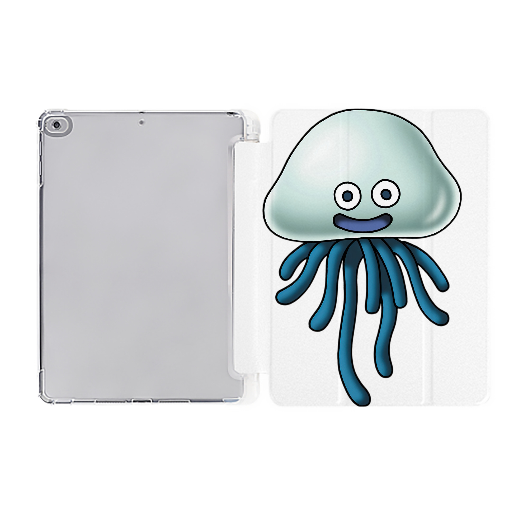 （画像用） ドラゴンクエスト Doragon Kuesuto Dragon Quest IPad ケース ペン収納付き 三つ折りスタンド PUレザー×シリコン 対応機種9.5/10.5/10.9インチ